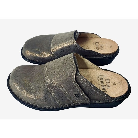Finn Comfort Amalfi Leather Slip On Mules Womens Size 37 D EU 6.5-7 US NWOB $275 - Picture 6 of 12